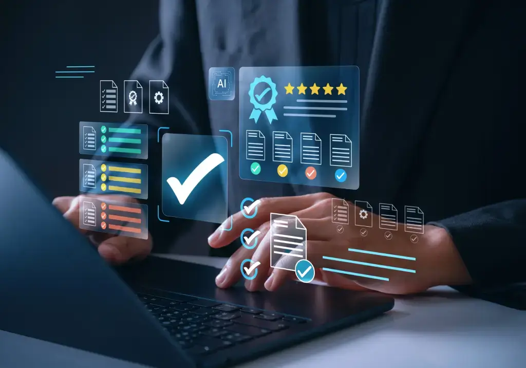 Campaign compliance software with document verification and filing validation checkmarks
