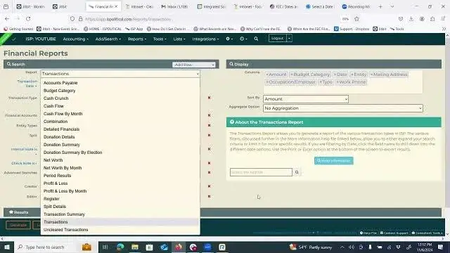 ISPolitical committee financial reports video thumbnail