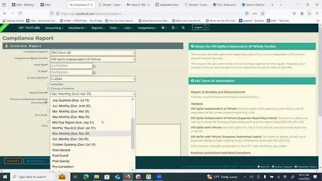 ISPolitical compliance reporting and filer setup video thumbnail